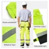 poly cotton twill hi-vis yellow trouser oxford reinforced