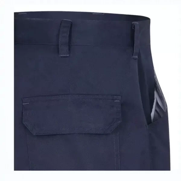 Mercerised 100% cotton pant back pocket with flap