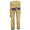 cotton spandex trouser with oxford reinforce pocket openning
