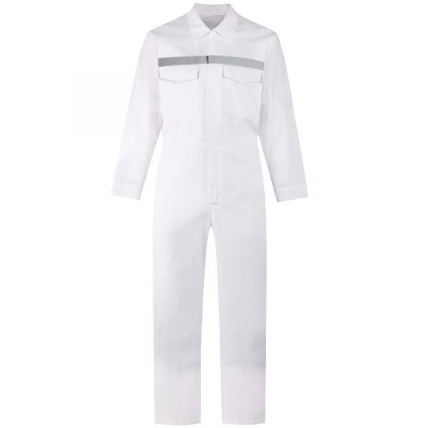 FR cotton twill coverall with chest pockets and tapes