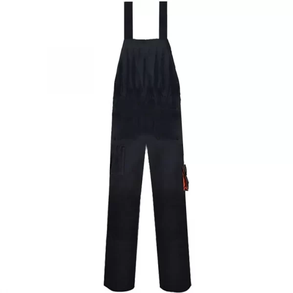 100%cotton twill overall with elastic adjustable waistband